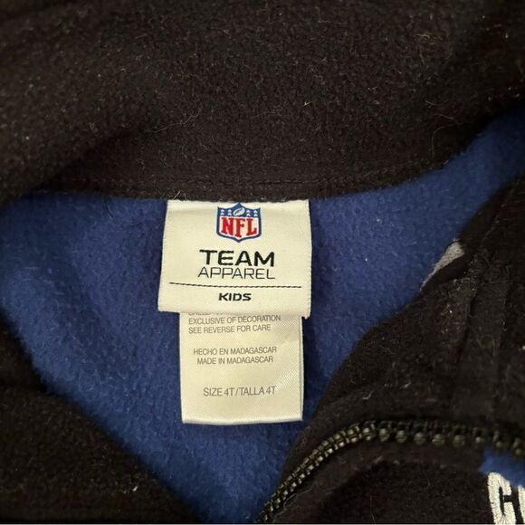 NFL Indianapolis Colts blue/black toddler Quarterzip  sweatshirt - Picture 4 of 4